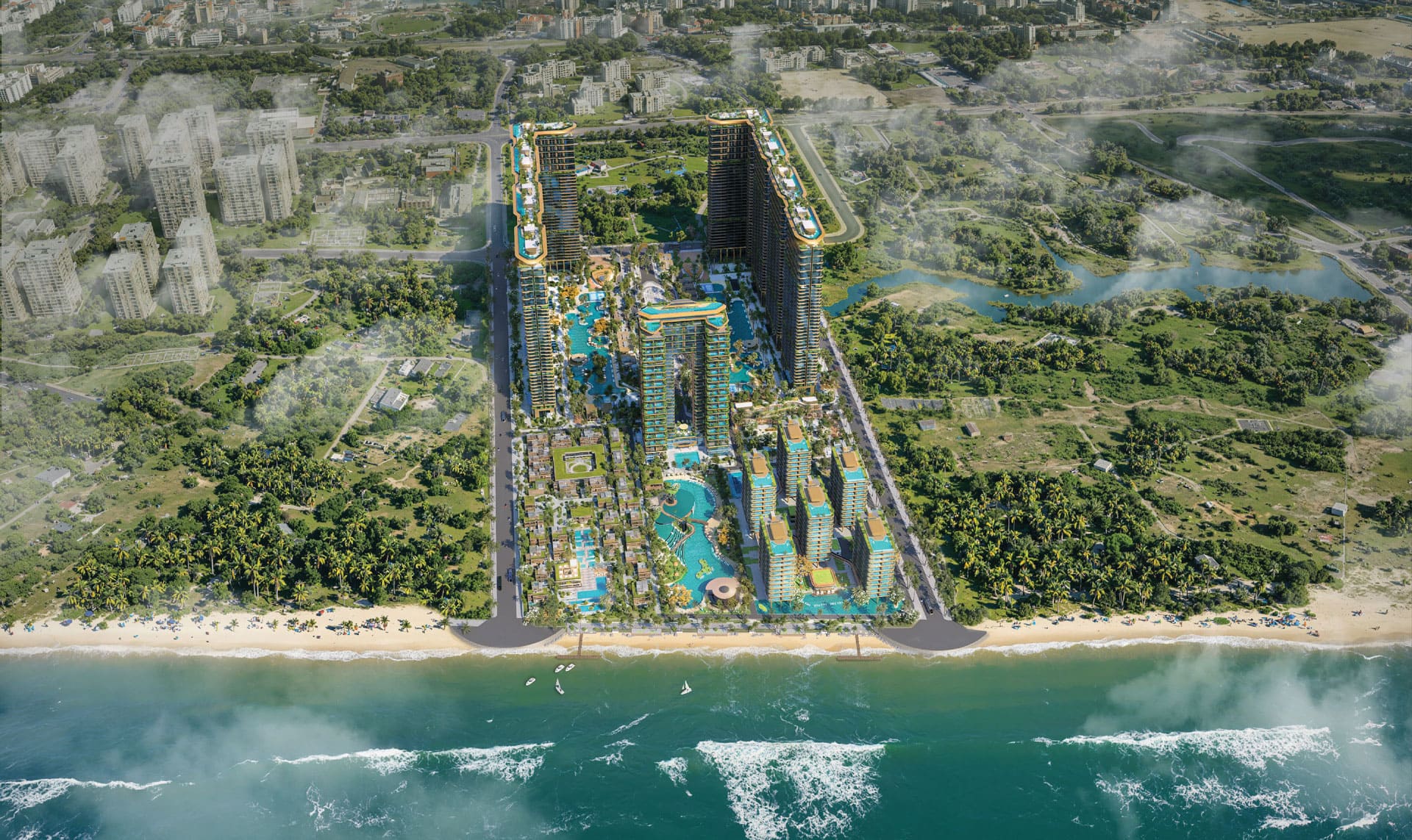 Quy hoạch tổng thể 20ha của Sunshine Bay Retreat với 2 phân khu Horizon sôi động và Eden tĩnh lặng, sẵn sàng đáp ứng nhu cầu lưu trú khắt khe của khách quốc tế.